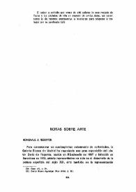 Cuadernos Hispanoamericanos, núm. 375 (septiembre 1981). Notas sobre arte