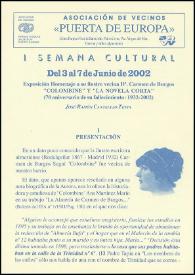 Exposición Homenaje a su ilustre vecina Dª. Carmen de Burgos 