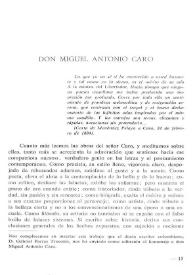 Don Miguel Antonio Caro