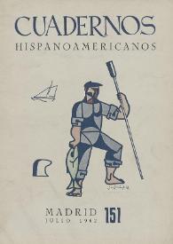 Cuadernos Hispanoamericanos. Núm. 151, julio 1962