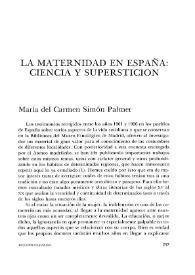 La maternidad en España: ciencia y superstición