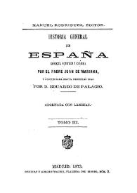 Historia general de España. Tomo III