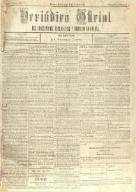 Periódico Oficial del Gobierno del Estado Libre y Soberano de Oaxaca. Primera época, año III, Tomo IV, núm. 1, enero 4 de 1884