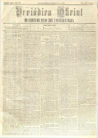 Periódico Oficial del Gobierno del Estado Libre y Soberano de Oaxaca. Primera época, año III, Tomo IV, núm. 5, enero 19 de 1884