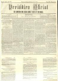 Periódico Oficial del Gobierno del Estado Libre y Soberano de Oaxaca. Primera época, año III, Tomo IV, núm. 11, febrero 9 de 1884