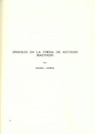 Símbolos en la poesía de Antonio Machado