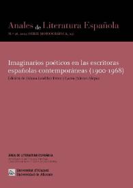 Anales de Literatura Española. Núm. 38, 2023