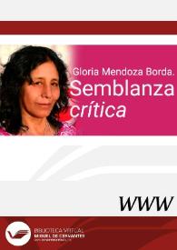Gloria Mendoza Borda. Semblanza crítica