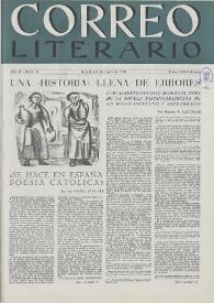 Correo Literario : Arte y Letras Hispanoamericanas. Año IV, núm. 85, 1 de diciembre de 1953