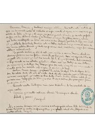 Carta de Miguel Hernández a Carmen Conde, María Cegarra Salcedo y Antonio Oliver Belmás. [Orihuela, 31 de enero de 1934]