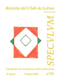Speculum. Revista del Club de Letras. Segunda época, núm. 53, 2023