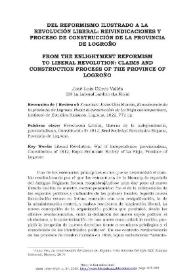 De reformismo ilustrado a la revolución liberal: reivindicaciones y proceso de construcción de la provincia de Logroño