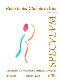Speculum. Revista del Club de Letras. Segunda época, núm. 54, 2023