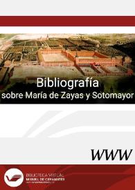 Bibliografía sobre María de Zayas y Sotomayor