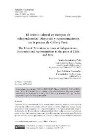 El Trienio Liberal en tiempos de independencias: Discursos y representaciones en la prensa de Chile y Perú 