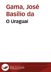 Portada:O Uraguai / José Basilio da Gama