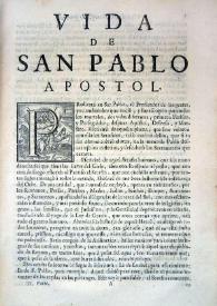Vida de San Pablo Apóstol / Francisco de Quevedo | Biblioteca Virtual Miguel de Cervantes