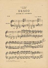 Deseo : ob. 40 / Isaac Alveniz [sic] | Biblioteca Virtual Miguel de Cervantes