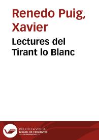Lectures del Tirant lo Blanc | Biblioteca Virtual Miguel de Cervantes