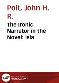 The Ironic Narrator in the Novel: Isla | Biblioteca Virtual Miguel de Cervantes