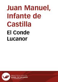 El Conde Lucanor / Don Juan Manuel; edición y versión actualizada de Juan Vicedo | Biblioteca Virtual Miguel de Cervantes