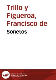 Sonetos / Francisco de Trillo y Figueroa; edición de Ramón García González | Biblioteca Virtual Miguel de Cervantes
