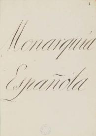 Monarquía Española... / por D. Juan Fr[ancis]co de Masdéu ... | Biblioteca Virtual Miguel de Cervantes