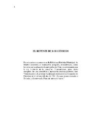 El repente de los cómicos / Ramón de la Cruz; edición de Antonio Díez Mediavilla | Biblioteca Virtual Miguel de Cervantes