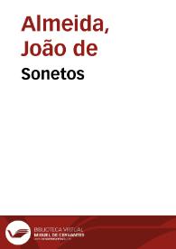 Sonetos / Juan de Almeida; edición de Ramón García González | Biblioteca Virtual Miguel de Cervantes