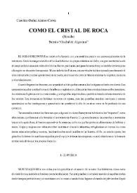 Como el cristal de roca / Carolina-Dafne Alonso-Cortés | Biblioteca Virtual Miguel de Cervantes