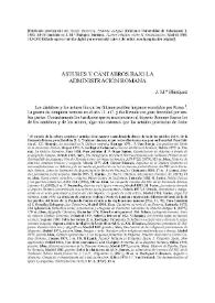 Astures y Cántabros bajo la administración romana / José M.ª Blázquez Martínez | Biblioteca Virtual Miguel de Cervantes