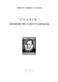 "Clarín", creador del cuento español / Mariano Baquero Goyanes | Biblioteca Virtual Miguel de Cervantes