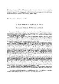 El final del mundo ibérico en la Bética / José María Blázquez Martínez; M.ª Paz García-Gelabert | Biblioteca Virtual Miguel de Cervantes