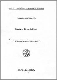 Esculturas ibéricas de Elche / Alejandro Ramos Folqués | Biblioteca Virtual Miguel de Cervantes