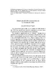 Estado actual de las excavaciones en La Alcudia de Elche / Alejandro Ramos Folqués | Biblioteca Virtual Miguel de Cervantes