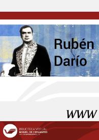 Rubén Darío / director José Carlos Rovira | Biblioteca Virtual Miguel de Cervantes
