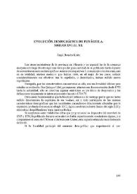 Evolución demográfica de Penáguila : S. XVI al XX | Biblioteca Virtual Miguel de Cervantes