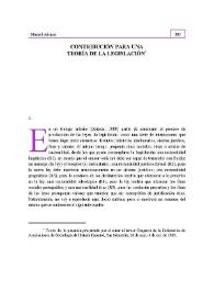 Contribución para una teoría de la legislación | Biblioteca Virtual Miguel de Cervantes