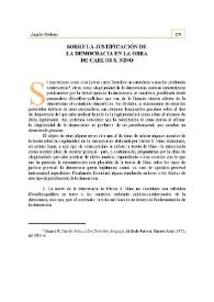 Sobre la justificación de la democracia en la obra de Carlos S. Nino | Biblioteca Virtual Miguel de Cervantes
