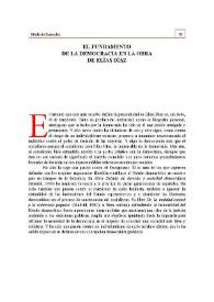 El fundamento de la democracia en la obra de Elías Díaz | Biblioteca Virtual Miguel de Cervantes