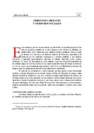 Derechos liberales y derechos sociales | Biblioteca Virtual Miguel de Cervantes