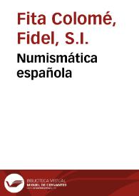 Numismática española | Biblioteca Virtual Miguel de Cervantes