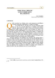 Principios jurídicos e indeterminación del derecho | Biblioteca Virtual Miguel de Cervantes