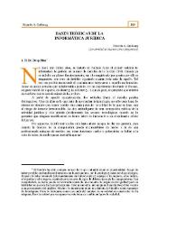 Bases teóricas de la informática jurídica | Biblioteca Virtual Miguel de Cervantes