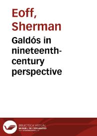 Galdós in nineteenth-century perspective | Biblioteca Virtual Miguel de Cervantes