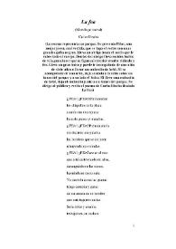 La fea : (monólogo teatral) / por Carlos Etxeba | Biblioteca Virtual Miguel de Cervantes