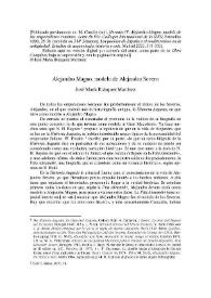 Alejandro Magno : modelo de Alejandro Severo / José María Blázquez Martínez | Biblioteca Virtual Miguel de Cervantes