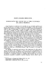 Repercusión del exilio en la obra literaria de Jorge Semprún / Marta Segarra Montaner | Biblioteca Virtual Miguel de Cervantes
