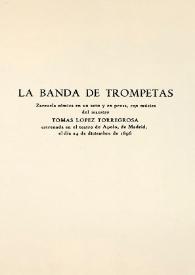 La banda de trompetas / Carlos Arniches | Biblioteca Virtual Miguel de Cervantes