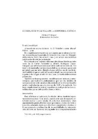 "El burlador de Sevilla" de la Editorial Crítica / William F. Hunter | Biblioteca Virtual Miguel de Cervantes